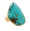Charles Albert Alchemia - Turquoise Freeform Ring - Body & Soul Boutique
