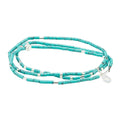 Scout Teardrop Stone Wrap Turquoise - Opalite - Silver - Stone Of Calm-shopbody.com