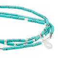Scout Teardrop Stone Wrap Turquoise - Opalite - Silver - Stone Of Calm-shopbody.com