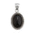 Charles Albert Silver - Onyx Oval Rope Pendant-shopbody.com