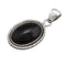 Charles Albert Silver - Onyx Oval Rope Pendant-shopbody.com