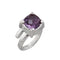 Charles Albert Silver-Amethyst Ring-shopbody.com