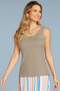Judy P Tank Top in Natural - Body & Soul Boutique