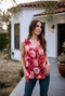 Veronica M Pleated Neck Shell-shopbody.com
