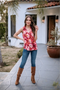 Veronica M Pleated Neck Shell-shopbody.com