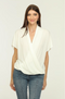 Veronica M Cupro Surplice Tee-shopbody.com