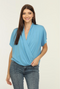 Veronica M Cupro Surplice Tee-shopbody.com