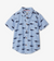 Hatley Seersucker Shark Short Sleeved Button Down Shirt-shopbody.com
