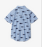 Hatley Seersucker Shark Short Sleeved Button Down Shirt-shopbody.com
