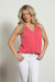 Veronica M S/L Cupro Surplice Top - Coral-shopbody.com