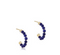 Enewton Beaded Gemstone 1" Post Hoop - 3mm Lapis-shopbody.com