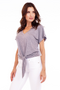 Veronica M. Tie Front Tee - Body & Soul Boutique