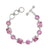 Charles Albert Silver - Pink CZ Bracelet-shopbody.com