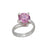 Charles Albert Silver - Pink CZ Ring-shopbody.com
