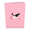 Lovepop Stork Pink 3D Card - Body & Soul Boutique