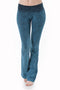 T-Party Mineral Wash Yoga Pant in Teal - Body & Soul Boutique