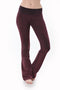 T-Party Mineral Wash Yoga Pant in Wine - Body & Soul Boutique