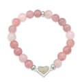 Dune Jewelry Heart Beaded Bracelet - Rose Quartz - Body & Soul Boutique