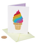 Papyrus Gemmed Ice Cream Cone Birthday Card-shopbody.com