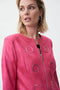 Joseph Ribkoff Zip Front Collarless Jacket-shopbody.com