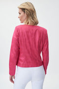 Joseph Ribkoff Zip Front Collarless Jacket-shopbody.com