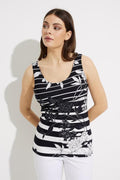 Joseph Ribkoff Stripped & Floral Top-shopbody.com