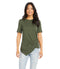 Karen Kane Side Drape Top Olive-shopbody.com