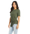 Karen Kane Side Drape Top Olive-shopbody.com