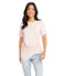 Karen Kane Side Drape Top Pale Pink-shopbody.com