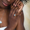 Dune Jewelry Rope Stacker Ring Pear Larimar-shopbody.com