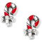 Brighton Christmas Candy Cane Mini Post Earrings-shopbody.com