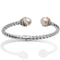 Brighton Neptune's Rings Pearl Open Hinged Bangle - Body & Soul Boutique