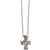 Brighton Meridian Two Tone Mini Cross Necklace-shopbody.com