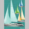 Papyrus Sailboat at Sunset Birthday Card-shopbody.com