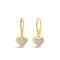 Dune Jewelry Sand Jewel Leverback Earrings - Heart Gold-shopbody.com