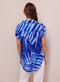 Bella Dahl Side Slit Short Sleeve Shirt - Bayside Palm Print-shopbody.com