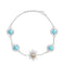 Dune Jewelry Sun Splash Chain Bracelet Larimar and Sand-shopbody.com