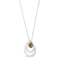 Dune Jewelry Teardrop Ripple Necklace-shopbody.com