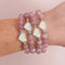 Dune Jewelry Heart Beaded Bracelet - Rose Quartz